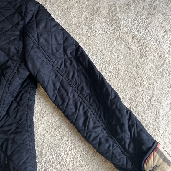 Burberry Quilted Jacket Navy Extra Small